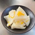 azbjbn's cooksnap of when they made スピード浅漬け☆柚子大根☆.