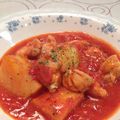 シフォンケーキ★'s cooksnap of when they made 鳥モモ肉とジャガイモのトマト煮込み.