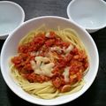 meatdumpli's cooksnap of when they made 懐かしい給食のスパゲティーミートソース✿.