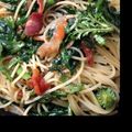 arisa1993's cooksnap of when they made 春菊とベーコンのスパゲッティ.