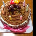 aiponchiki's cooksnap of when they made ＊ブッシュドノエル 風 モンブラン＊.