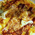 ゆう子りん星's cooksnap of when they made 簡単！長ネギとチーズと納豆のお好み焼き.