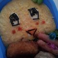 宮崎なおみ's cooksnap of when they made ふなっしーキャラ弁当♪お花畑なっしー.