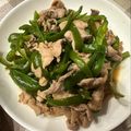 my7033's cooksnap of when they made 【楽めし】簡単和風チンジャオロース.