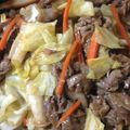 しょゆり's cooksnap of when they made 豚肉、キャベツ、エリンギのオイスター炒め.