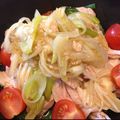 みんchun's cooksnap of when they made レンジで簡単♪鶏むね肉の酒蒸しねぎソース.
