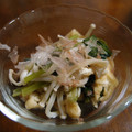 ムヒカ's cooksnap of when they made 小松菜と油揚げとえのき☆煮浸し.