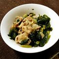 LirA1001's cooksnap of when they made 豚肉と小松菜とわかめの炒め物.