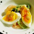 ミニィ1212's cooksnap of when they made 海老とブロッコリーとトマトの胡麻味噌和え.