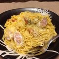 chisahuku's cooksnap of when they made ※生クリーム不要※ カルボナーラ.