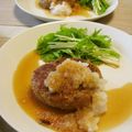 時花菜's cooksnap of when they made 簡単 ジューシー 和風おろし ハンバーグ.
