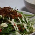 remiko's cooksnap of when they made ハリハリカリカリ大根水菜お揚げサラダ.