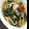 みちぽんぽん's cooksnap of when they made 春菊とわかめのあったかおろしうどん.