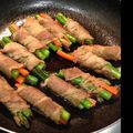Maroon4's cooksnap of when they made 牛肉のアスパラ巻き.