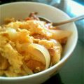 ともみ●∀●'s cooksnap of when they made お昼ごはん：簡単・缶詰め・焼き鳥親子丼.