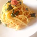 もっちゃん0302's cooksnap of when they made 1人ランチに＊三つ葉香る簡単明太子パスタ.