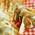 ♡Chiemi♡'s cooksnap of when they made 余った焼売の皮ｄｅ八つ橋もどき焼き♪.