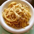 AIR1023's cooksnap of when they made 生クリーム無しで、本格カルボナーラ！.