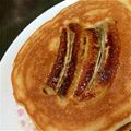 tomorila's cooksnap of when they made ふんわりバナナのパンケーキ.