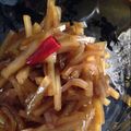 s2meisaes2's cooksnap of when they made ピリ辛ほんのり生姜味♪大根の皮の佃煮.