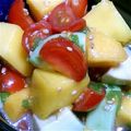 まめももちゃん's cooksnap of when they made アボカドトマトのゴマポン合え…☆.