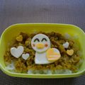 ガメラ13号's cooksnap of when they made キャラ弁に☆型抜きで簡単可愛いあひるさん.