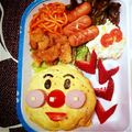 れな母ちゃん's cooksnap of when they made キャラ弁☆アンパンマンオムライス♪.