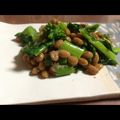 たしちやん's cooksnap of when they made 菜の花の納豆あえ.