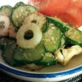 yukko218's cooksnap of when they made チクワとキュウリのゴマ和え.