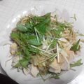 ornitier's cooksnap of when they made 鶏むね肉と水菜のみぞれあえ.