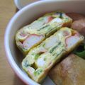 daikanon's cooksnap of when they made 三つ葉とカニカマ入り卵焼き.