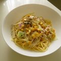 LunaJuno's cooksnap of when they made 水切りヨーグルトで❤簡単ヘルシーパスタ.