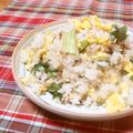 narimimama's cooksnap of when they made 親子ランチ☆シンプル肉みそチャーハン.