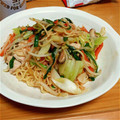 ねこパピュ's cooksnap of when they made いつもと違うヤキソバ☆タイ風やきそば.