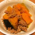 コンタロ's cooksnap of when they made かぼちゃとミンチの炊いたん.