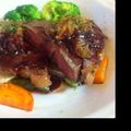 料理初心者おか's cooksnap of when they made 牛ステーキ　シャリアピン風.