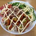ママメイン！時々子供's cooksnap of when they made 暑い日に♥5分で出来ます♥サラダうどん.