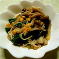 ＲＡＮ♪'s cooksnap of when they made ほうれん草ときのこのサラダ.