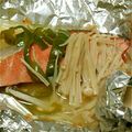 syusyutaro's cooksnap of when they made ♥サーモンのホイル焼き♥.