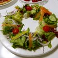 にゃばり猫's cooksnap of when they made クリスマスリースの簡単サラダ!!.