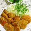 みーたん船長's cooksnap of when they made スパイス、ハーブ、チーズ入りほたてフライ.