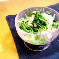 komutatata's cooksnap of when they made 水菜とササミのわさポン和え.