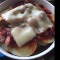 探索中's cooksnap of when they made レンジで簡単☆ジャガイモのピザ風.