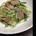 savagecat's cooksnap of when they made 塩豚と水菜の炒め物♪.