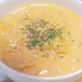 ♡てらまゆ♡'s cooksnap of when they made トマトと豆乳で作る☆小エビのスープ.