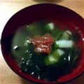 カステヘルミ's cooksnap of when they made 山芋とわかめで♪梅すまし汁.