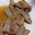 うさこママ★'s cooksnap of when they made 簡単主菜★豚カルビのおろしポン酢炒め.