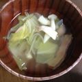 ☆chocola's cooksnap of when they made こころもポッ。白菜とベーコンの生姜スープ.