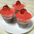 mh★'s cooksnap of when they made デコチョコスプーン付　苺とチョコのムース.
