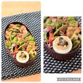 runa10's cooksnap of when they made 茹で卵おつまみ☆海苔佃煮とマヨすりゴマ♬.